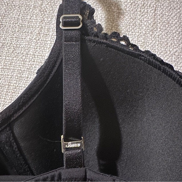 SOMA Black Travelers Addison Camisole Bra Lace Trim Tank Shapewear Women's 34C - Picture 5 of 14